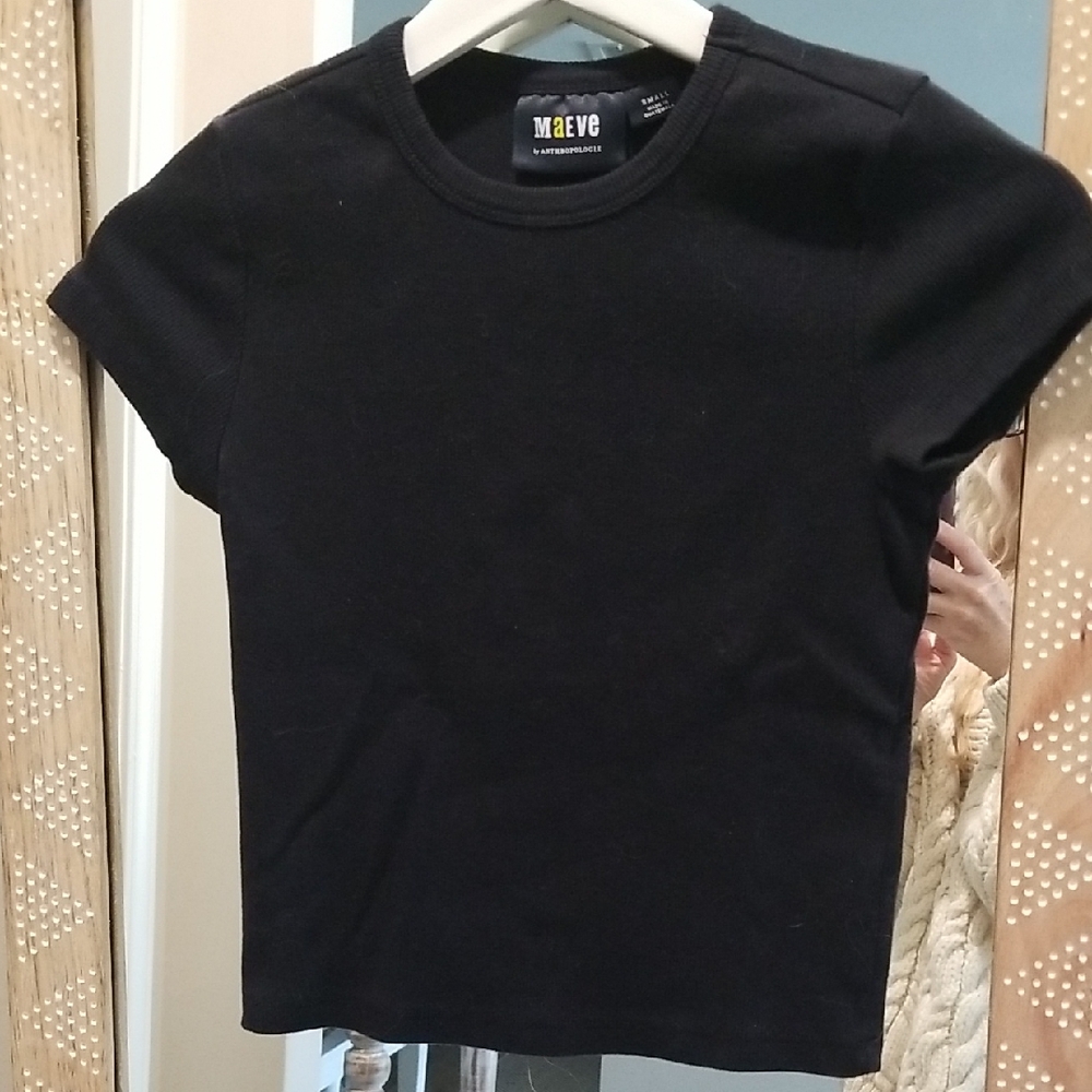Maeve Classic Black Tee